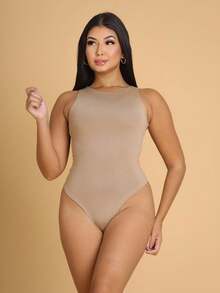 Bori Women's Bodysuit Kit Bory Tank Top Versatile Leotard Casual Closed Back Second Skin Basic Stylish Various Colors - P/N/M - View 2