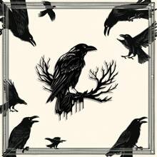 1pc Metal Cutting Die, Crow Perching On Branch Design, For Crafting Paper Cutting, Scrapbooking, Card Making DIY Decoration