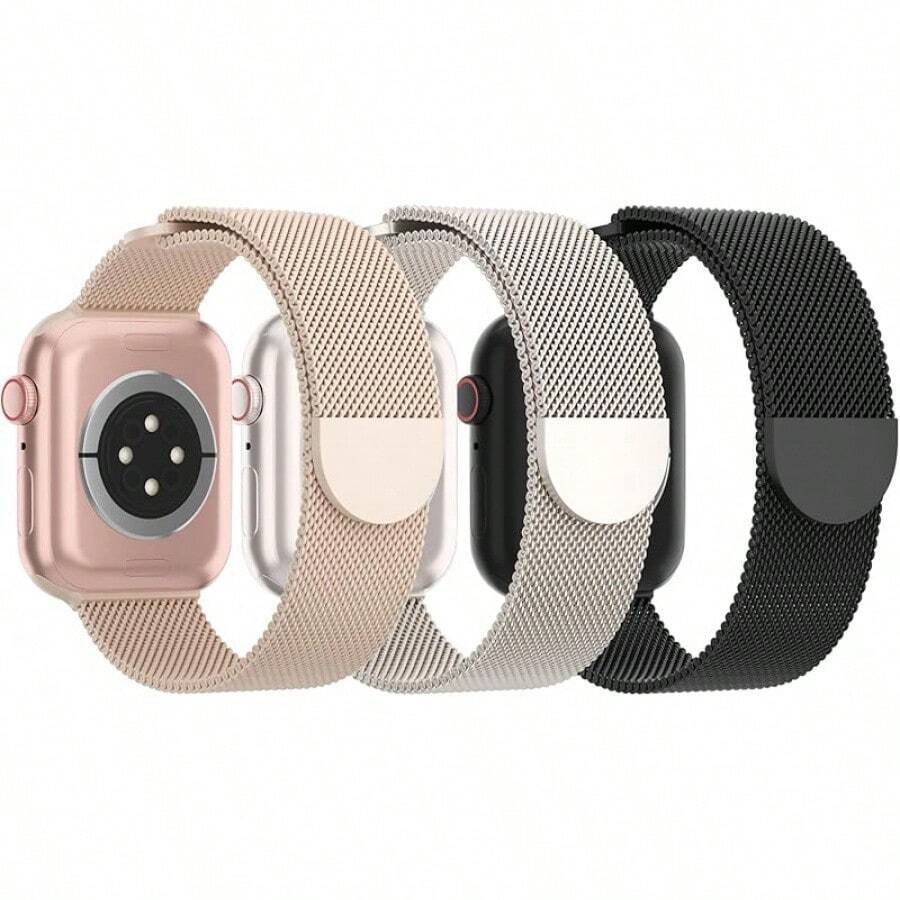 Smart Watch Strap - M-milk Tea/Starlight/Black - View 1