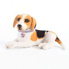 4 件心形和水滴水钻猫项圈项链，宠物狗珠宝项链项圈 - 彩色 - 查看 10