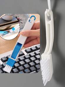 Cepillo de esquina para el hogar, cepillo para limpiar espacios estrechos en el baño, herramienta para limpiar puntos ciegos en la cocina, cepillo de cerdas duras, cepillo en forma de V para espacios estrechos, cepillo de cerdas duras para ranuras delgadas, cepillo para ranuras y esquinas, cepillo para rieles de ventanas