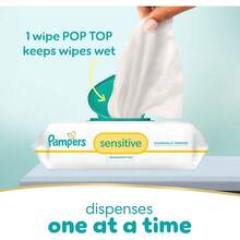 Toallitas Húmedas Pampers Sensitive, Paquete de Viaje, 56 unidades - 56 unidades (paquete de 1) - Ver 3