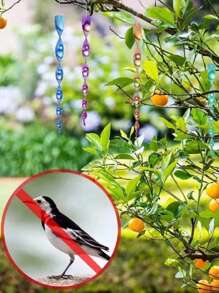 10 bâtons répulsifs réfléchissants anti-oiseaux; dispositifs de dissuasion des oiseaux; dispositifs de dissuasion des pics-verts pour la cour, les fenêtres, les vergers et la décoration de la maison