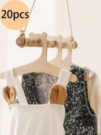 5/10/20 st trägalgar för babykläder med söt björndesign, smala platsbesparande halkfria galgar för barnrumsorganisation, hållbara galgar för babykläder för garderobsförvaring