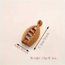 1pc Casual Versatile Minimalist Black Hair Claw