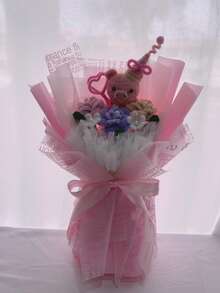 20 Stücke/Packung Transparentes mattiertes Geschenkpapier mit englischem Blumenmuster, Bouquet Geschenkverpackungspapier, Material für Blumenarrangements