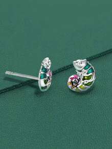 1 par de pendientes de aro elegantes para mujer, regalo para el Día de la Madre, joyería para fiestas