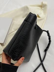 Mini bolso de hombro versátil con forma de barril, bolsa para teléfono, bolsa monedero, cartera para mujeres