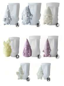 8pcs Combination Dwarf Candle Silicone Mold DIY Dwarf Stone Handmade Holiday Gift Mold