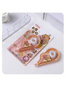 Sanrio 【开学季】3片装 大容量150米 Capibala 可爱修正带 卡通高颜值学生修正带 大容量文具适合学生纠正错别字、文具、考试。送礼佳品，开学季，开学季！