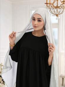 1 件女士闪亮丝滑围巾式头巾，柔软透气管状弹性头巾围巾帽，适合日常祈祷、郊游、情人节、母亲节、感恩节、圣诞节礼物，适合家人、姐妹、朋友、母亲