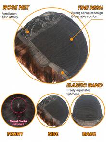 Texture Straight Pixie Cut Human Hair Wigs Short Layered Style Full Machine Made Fake Scalp #4 Natural Looking Realistic Hairpiece Wigs For Women Daily Use - S4 - Xem 5