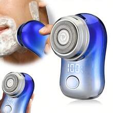 Compact Mini Electric Shaver With Dual Ring Blade Net Intelligent Digital Display And Efficient Shaving Type-C High-Speed Charging Detachable Blade Cleaning For Easy And Worry Free Boarding Battery Capacity 220mAh - Multicolor - View 12