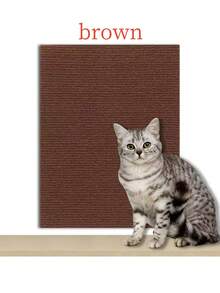 1 件粘性猫抓板、猫抓柱地毯罩家具沙发保护套、宠物玩具爬垫、自粘式猫抓板 - 彩色 - 查看 8