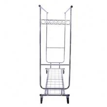 600 Lbs Heavy Duty Clothing Garment Rack With Shelves Commercial Grade Clothing Racks On Wheels Rolling Double Clothes Rack Portable Collapsible Adjustable, Chrome Finish, Adjustable Double Rail Commercial Grade Garment Rack Clothing Rack, Silver - 銀色 - 查看 4