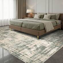 Sour Lemon Rugs Living Room 240x300, Large Machine Washable Area Rug, Non Slip Vintage Retro Rug For Bedroom, Soft Thin Abstract Rug Foldable Carpet Rugs Living Room Home Office Decor - Gris verde - Ver 7