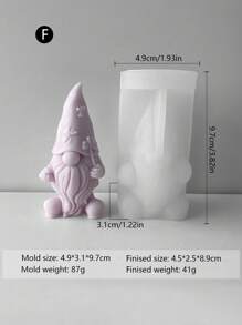 8pcs Combination Dwarf Candle Silicone Mold DIY Dwarf Stone Handmade Holiday Gift Mold