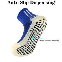 Calcetines antideslizantes de fútbol para hombres y mujeres, calcetines deportivos transpirables con silicona en la suela para fútbol, deportes al aire libre, carrera y ciclismo