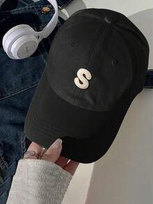 1 件女士 S 标志刺绣棒球帽，可调节户外防晒休闲帽，适合春秋旅行、海滩度假 - 也适合年轻男士，Y2K 风格 - 棒球帽S - 查看 20