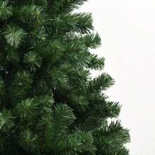 1 pieza Árbol de Navidad artificial denso verde, de 210cm de altura para decoración navideña del hogar, decoración de habitación, decoración de invierno