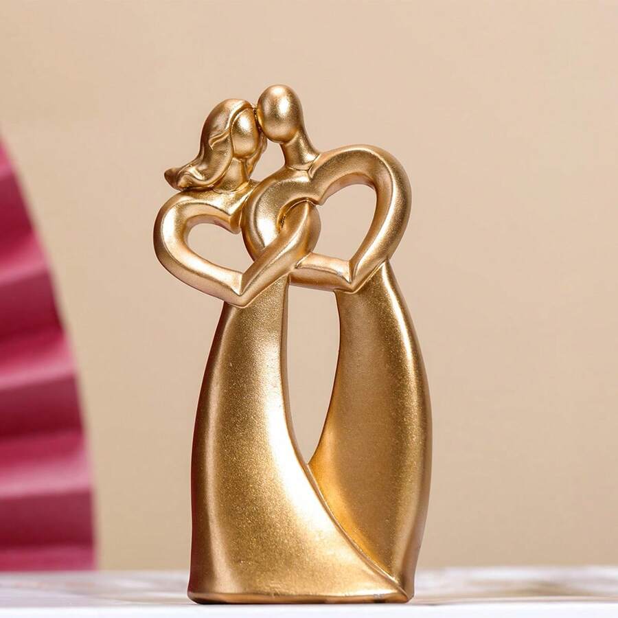 1pc Heart-Shaped Resin Crafts, 4 Colors Available, Suitable For Home, Living Room, Foyer, Desk, Holiday Parties, Wedding, Halloween, Christmas, Indoor/Outdoor Decorative Crafts, Best Gift