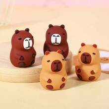 1pc/3pcs/7pcs/15pcs Cartoon Cute Capybara Pencil Sharpener, Student Mini Portable Pencil Sharpener, Back To School Stationery Supplies