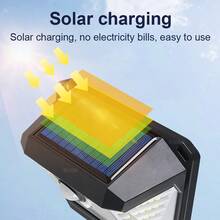 178LED Solar Light Outdoor Garden Decoration Wall Lamp With 3 Mode IP65 Waterproof Solar Motion Sensor Light For Yard Door - Black - View 5