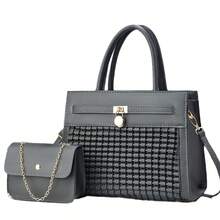 Women Tote Bags - 灰色 - 查看 3