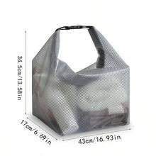 Transparent Waterproof Bag Storage Organizer Bag, Clothing/Swimwear/Cosmetics Bag, Large Capacity, Portable For Outdoor Travel Toiletry Back To School Supplies