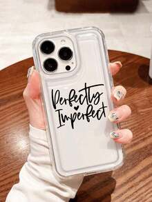 Funda para teléfono (1 unidad) con diseño de hojas, transparente y con estampado floral. Compatible con phone X/XS, XS Max, 11, 12, 13, 14, 15 y 16 - transparente - Ver 2