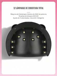 1pz Lámpara de uñas panda nail art series esmalte inteligente LED secado rápido,lámpara de uñas LED para secado rápido, esmalte de uñas inteligente, lámpara de uñas portátil, secador de uñas LED con diseño de panda, lámpara de uñas UV LED, herramienta de manicura profesional, secador de esmalte de uñas, lámpara de uñas compacta, lámpara LED para nail art, dispositivo de secado rápido de uñas.Navidad, Regalo de Navidad, Invierno, Día de Acción de Gracias, Decoración Navideña, Maquillaje, Fiesta, Playa, Viajes, Ropa de Vacaciones, Rosa, Años 2000, Ofertas, Camping, Exterior, Regalo. - Blanco y Negro - Ver 5