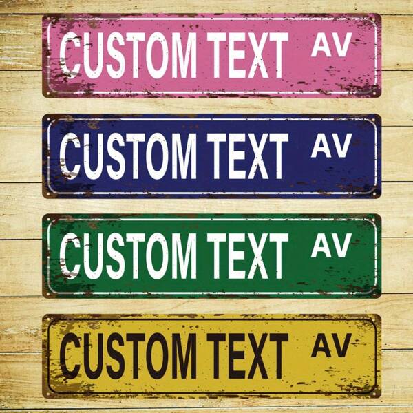 1pc Customized Iron Street Sign, Indoor Wall Decor For Home And Office, 4x16 Inches