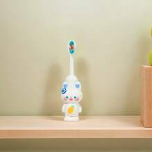 1 Cute Cartoon Animal Toothbrush Puppy And Bunny Shaped Toothbrush - Soft And Flexible To Protect Gums, Children's Oral Cleaning Toothbrush, Animal Theme, Soft Brush Head - Multicolor - View 7