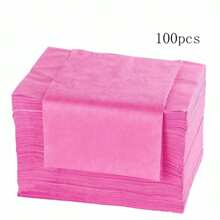 100 pièces Draps de lit jetables en tissu non tissé pour salon de beauté, massage, voyage, tatouage, hôtel. Taille : 80 x 180 cm. Couleurs : blanc/rose/bleu