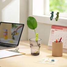 6PCS Plant Propagation Friends, Leaf Buddy Plant Support For Sprouts, Stems, Shoots And Cuttings, Growth Tool For A Plant Propagation Station Indoor Garden Funny Gift For Plant Lover ( 3, Yellow)