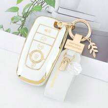 1 Pc For Ford Key Fob Cover TPU Key Case Full Protector Compatible With Ford For Fusion For Explorer For Escape For F150 For F250 For F350 For F450 For F550 For Edge For Expedition Dustproof And Anti Fall High-End Fashionable Keybag - Keychain HL3 - View 6