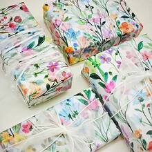 10/20 Sheets Spring Colorful Flower Pattern Gift Packaging Tissue Papers, 20" X 14"Gift Packaging Paper, Perfect For DIY Art Craft Paper For Wedding Birthday BabyShower Party Bouquet Packaging, Shoe And Clothing Packaging, Gift Bag Filling Decor - Multicolor - View 11