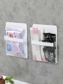 1 szt. Magnetyczna torba do przechowywania na lodówkę, organizer na boczne drzwi lodówki, magnetyczne pudełko do przechowywania bez spinaczy, organizer na drobne przedmioty