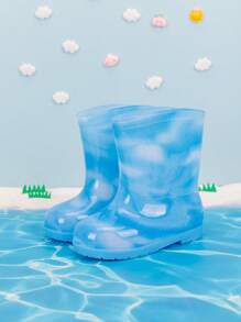 1 Pair Kids Waterproof Rain Boots, Soft & Comfortable All-Season Outdoor Casual Shoes
