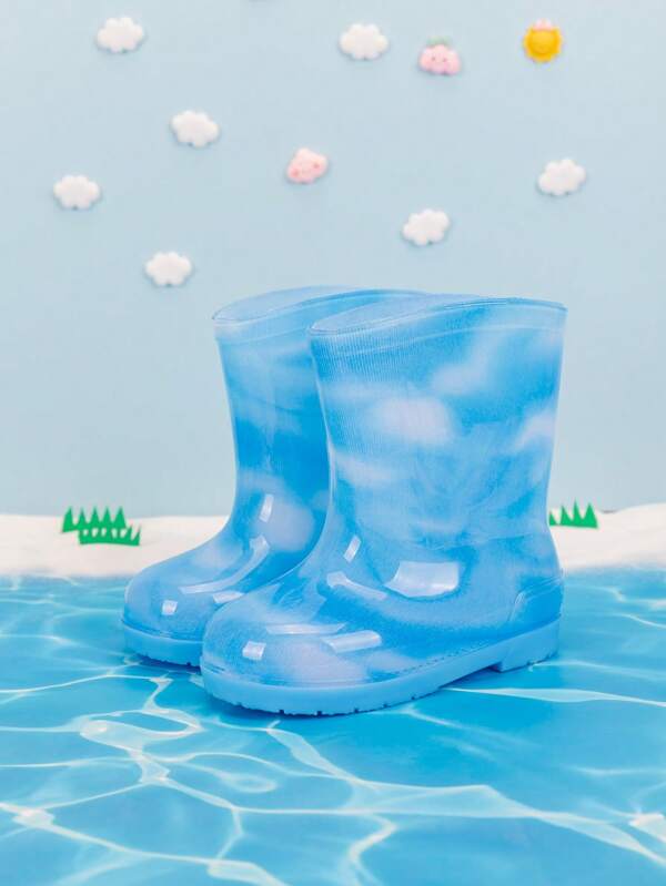 1 Pair Kids Waterproof Rain Boots, Soft & Comfortable All-Season Outdoor Casual Shoes