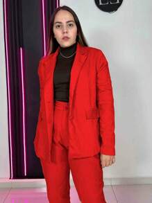 Blazer Oversized Forrado Confortável