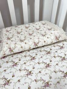 Laura Baby 2-Piece Sheet Set For American Standard Crib Or Mini Crib 100% Cotton - 花鏽 - 查看 3