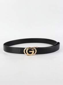 1pc Black Multicolor Luxury Men's Self Lock Belt Belt - Adjustable, Stylish Business Casual Style, Metal Buckle, Best Gift Choice