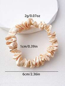 10 件纯色发圈，百搭欧美简约风格弹力发圈，咖啡色，发圈，发球 - 彩色 - 查看 9