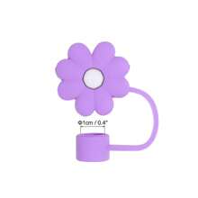 Set de 4 accesorios para tazas con la letra A - 1 tapa de pajita, 1 colgante con la letra A, 1 base protectora de silicona para tazas, 1 etiqueta con la letra A para tazas, regalo sorpresa festivo