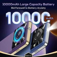 OUKITEL OUKITEL C60 PRO Android 15 Cell Phone Unlocked 2025-24GB+256GB/TF 1TB, 10000mAh Battery, 6.88'' Display Smartphone,110dB Speaker,120LM Flashlight, 13MP Camera, 4G Dual SIM Phones, GPS/NFC/OTG/T-Mobile