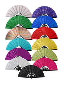 Large Glitter Fan For Line Dancing, Folding Fan,Women Hand Fan Retro Spanish Style Folding Hand Fan,13-Inch Boots On The Floor, Folding Hand Fan For EDM, Music Festival, Hot Flashes, Party, Decoration,Weddings And Dance Parties,Teacher's Day, Wedding Season, Graduation Season, Gifts For Family And Friends
