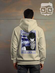 Blue Lock Isagi Yoichi Football Anime Cang 0411 NERD VEST Sweatshirt - 卡其色 - 查看 4