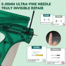 Micro Stitch Quick Clothing Fixer W/ Upgraded Storage Box, The Original Micro Gun For Quick Clothing Fixes, Tagging, Sewing, And Quilting – Includes Tool, 1*Needle, And 1500 Micro-Fastenersthe Easiest Tool To Repair Clothes, Hemming Drapes, And Even Crafting! This Thing Is Awesome - 墨綠色 - 查看 4