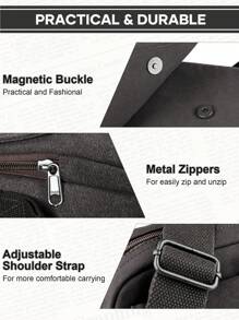 Borse a tracolla grandi da viaggio con più tasche per ragazze e ragazzi, borsa da vita alla moda con cintura regolabile per studenti, borsa a tracolla impermeabile da viaggio, borsa da petto leggera, borsetta da spalla per uso esterno, per scuola e lavoro